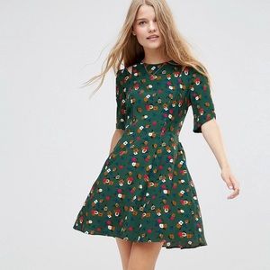 ASOS 40s tea dress in ditsy floral print